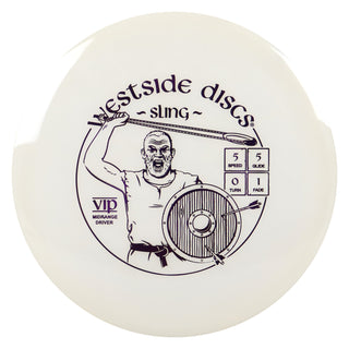Westside Disc Golf VIP Sling Midrange Disc 5/5/0/1 White/Purple 174 grams