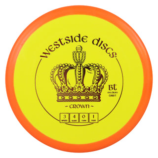 Westside Disc Golf BT Medium Orbit Crown Putter 3/4/0/1 Yellow Orange/Rose Gold 173 grams