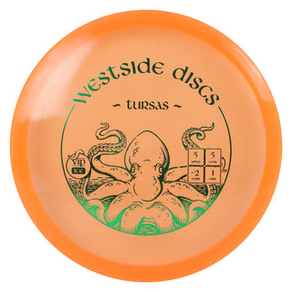 Westside Disc Golf VIP Ice Tursas Midrange 5/5/-2/1 Orange/Green 180 grams