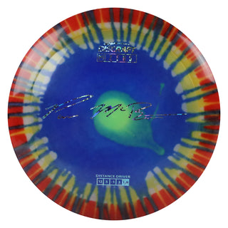 Discraft Disc Golf Paul McBeth Z Line Fly Dye Zeus Distance Driver 12/5/-1/3 Navy Splat/Snowflakes 164-166g