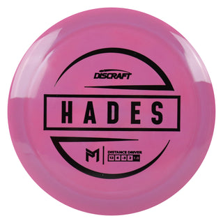 Discraft Disc Golf Paul McBeth ESP Hades Distance Driver 12/6/-3/2 Dark Pink/Black 168g