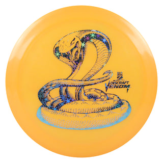 Discraft Disc Golf Big Z Venom Distance Driver 13/5/0/3 Orange/Snowflakes 164-166g