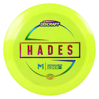 Discraft Disc Golf Paul McBeth Z Line Hades Distance Driver 12/6/-3/2 Yellow/Rainbow 167-169g