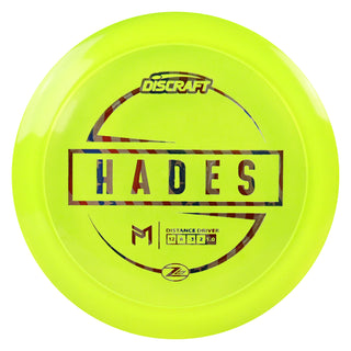 Discraft Disc Golf Paul McBeth Z Lite Hades Distance Driver 12/6/-3/2 DayGlo/USA 156g