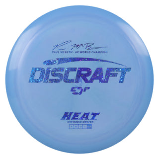 Discraft Disc Golf Paul McBeth Signature ESP Heat Distance Driver 9/6/-3/1 Storm Blue/Blue Shimmer 160-163g