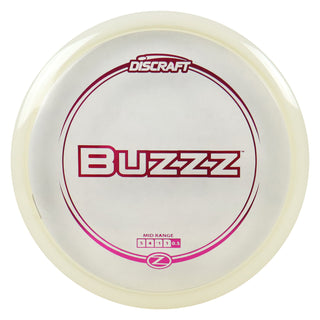 Discraft Disc Golf Z Line Buzzz Midrange Disc 5/4/-1/1 Clear/Magenta 173-174g