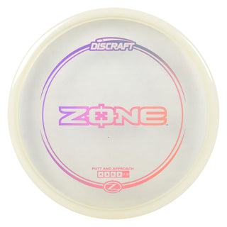 Discraft Disc Golf Z Line Zone Putter 4/3/0/3 Clear/Lavender Holo 171g