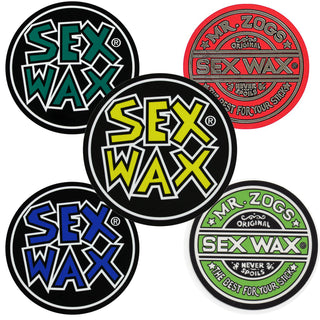 Mr. Zogs Sex Wax Round Sticker 5 Pack