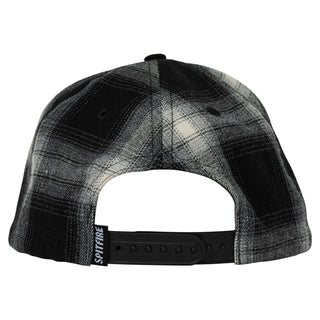 Spitfire Wheels Hat Classic 87 Swirl Patch Snapback Black/White