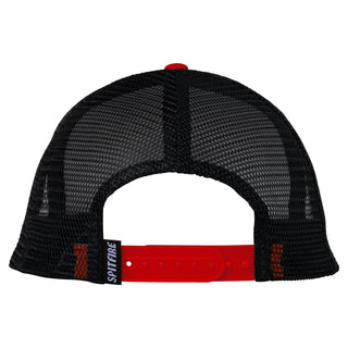 Spitfire Wheels Hat Burnout Snapback White/Red/Black