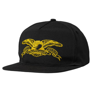 Anti Hero Skateboards Hat Basic Eagle Snapback Black/Mustard