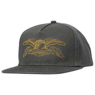 Anti Hero Skateboards Hat Basic Eagle Snapback Dark Charcoal