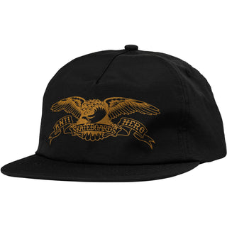 Anti Hero Skateboards Hat Basic Eagle Snapback Black/Brown