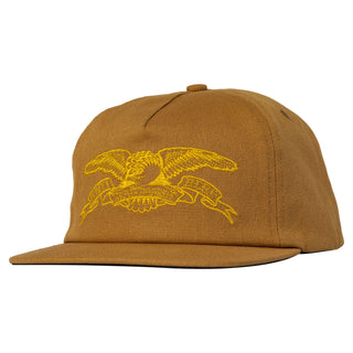 Anti Hero Skateboards Hat Basic Eagle Snapback Brown/Gold
