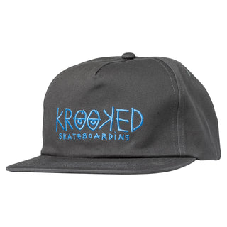 Krooked Skateboards Hat Eyes Snapback Silver