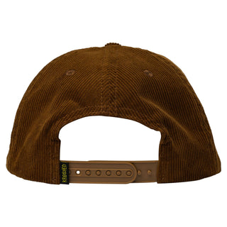 Krooked Skateboards Hat Skript Snapback Brown/Gold