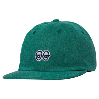 Krooked Skateboards Hat Eyes Strapback Green Denim
