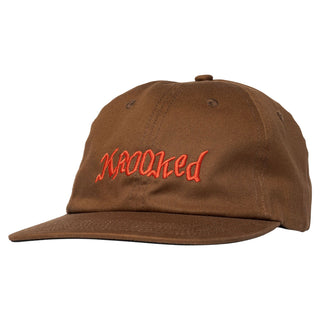 Krooked Skateboards Hat Double OK Script Strapback Brown