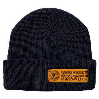 Anti Hero Skateboards Beanie Hecho Por Skate Cuff Navy