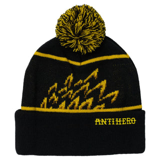 Anti Hero Skateboards Beanie Eagle Pom Black/Yellow