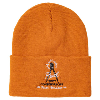 Real Skateboards Beanie Spot Conservators Cuff Orange