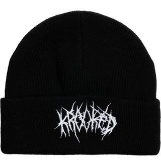 Krooked Skateboards Beanie Necro Skript Cuff Black/White
