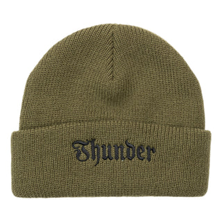 Thunder Trucks Beanie Script Cuff Army Black