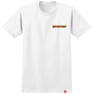 Spitfire Wheels Shirt OG Classic Flame White/Red/Yellow