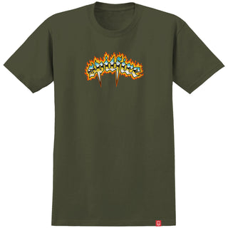 Spitfire Wheels Shirt Chrome Venom Military Green