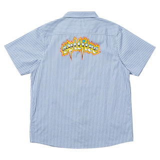 Spitfire Wheels Shirt Chrome Venom Work Shirt Light Blue/Navy