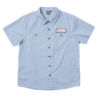 Spitfire Wheels Shirt Chrome Venom Work Shirt Light Blue/Navy