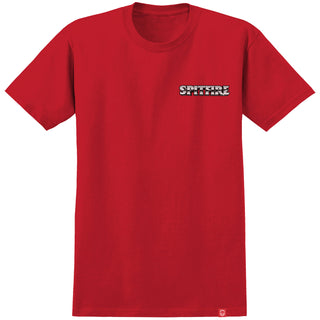 Spitfire Wheels Shirt Burnout Red