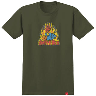 Spitfire Wheels Shirt Demonseed Military Green