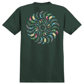 Spitfire Wheels Shirt Floral Classic Swirl Forest