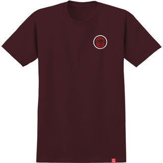 Spitfire Wheels Shirt Classic Swirl Overlay Burgundy/Red/White