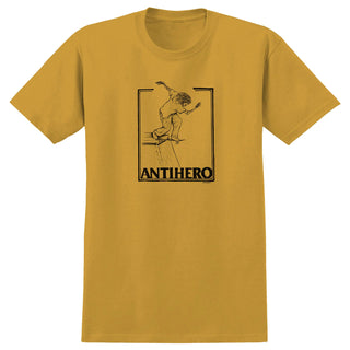 Anti Hero Skateboards Shirt Doobie Lance Heather Mustard