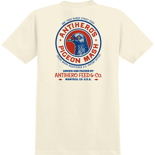 Anti Hero Skateboards Shirt Pigeon Mash II Pocket Natural