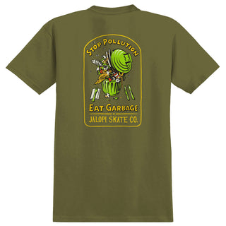 Anti Hero Skateboards Shirt Stop Pollution Heather Army