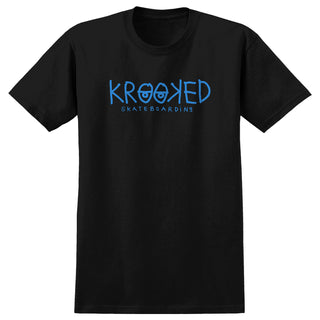 Krooked Skateboards Shirt Eyes Black/Blue
