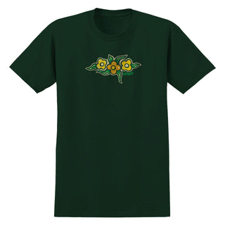 Krooked Skateboards Shirt Flowers Forest