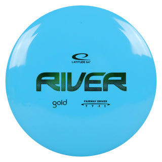 Latitude 64 Disc Golf Gold River Fairway Driver 7/7/-1/1 Light Blue/Green 167 grams