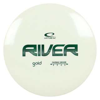 Latitude 64 Disc Golf Gold River Fairway Driver 7/7/-1/1 White/Green 174 grams