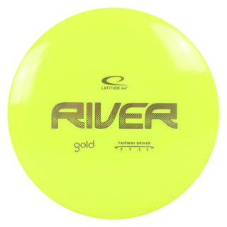 Latitude 64 Disc Golf Gold River Fairway Driver 7/7/-1/1 Yellow/Gold 169 grams
