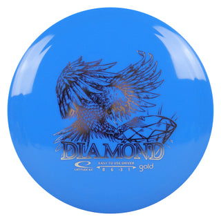 Latitude 64 Disc Golf Gold Diamond Fairway Driver 8/6/-3/1 Blue/Silver 160 grams