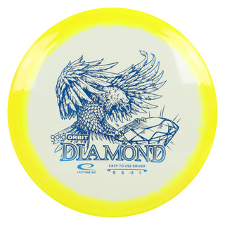 Latitude 64 Disc Golf Gold Orbit Diamond Fairway Driver 8/6/-3/1 Yellow/Blue 154 grams
