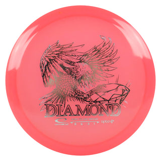 Latitude 64 Disc Golf Opto Air Diamond Distance Driver 8/6/-3/1 Pink/Silver 148 grams