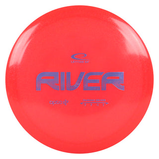 Latitude 64 Disc Golf Opto Air River Fairway Driver 7/7/-1/1 Red/Lavender 158 grams