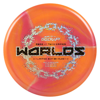 Discraft Disc Golf 2026 Worlds Tour Series Sled Putt and Approach Orange Pink/Gold Checkers 175g