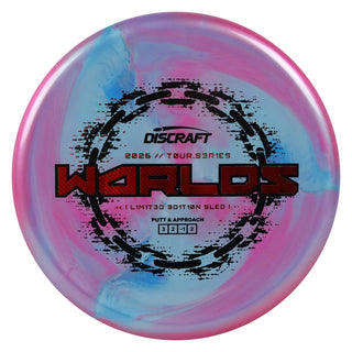 Discraft Disc Golf 2026 Worlds Tour Series Sled Putt and Approach Purple Blue/Red Weave 176g
