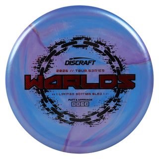 Discraft Disc Golf 2026 Worlds Tour Series Sled Putt and Approach Blue Purple/Red Weave 176g